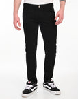 Slim Fit Black Denim Pants