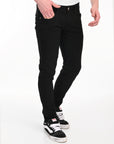 Slim Fit Black Denim Pants