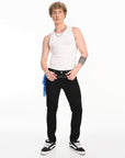 Slim Fit Black Denim Pants
