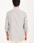 Grey Regular Fit Check Shirt