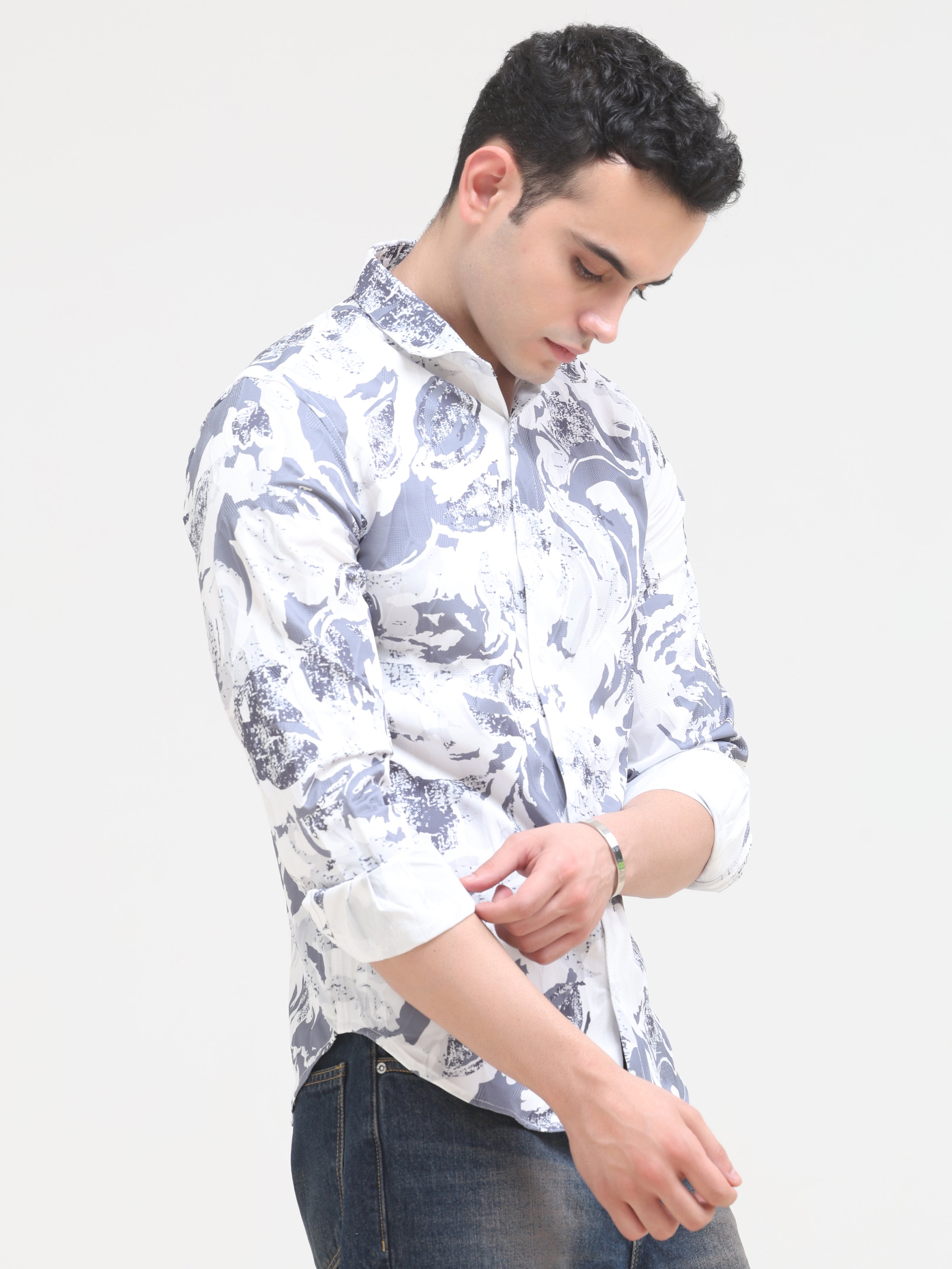 White Tapered Fit Shirt