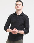 Black Slim Fit Shirt