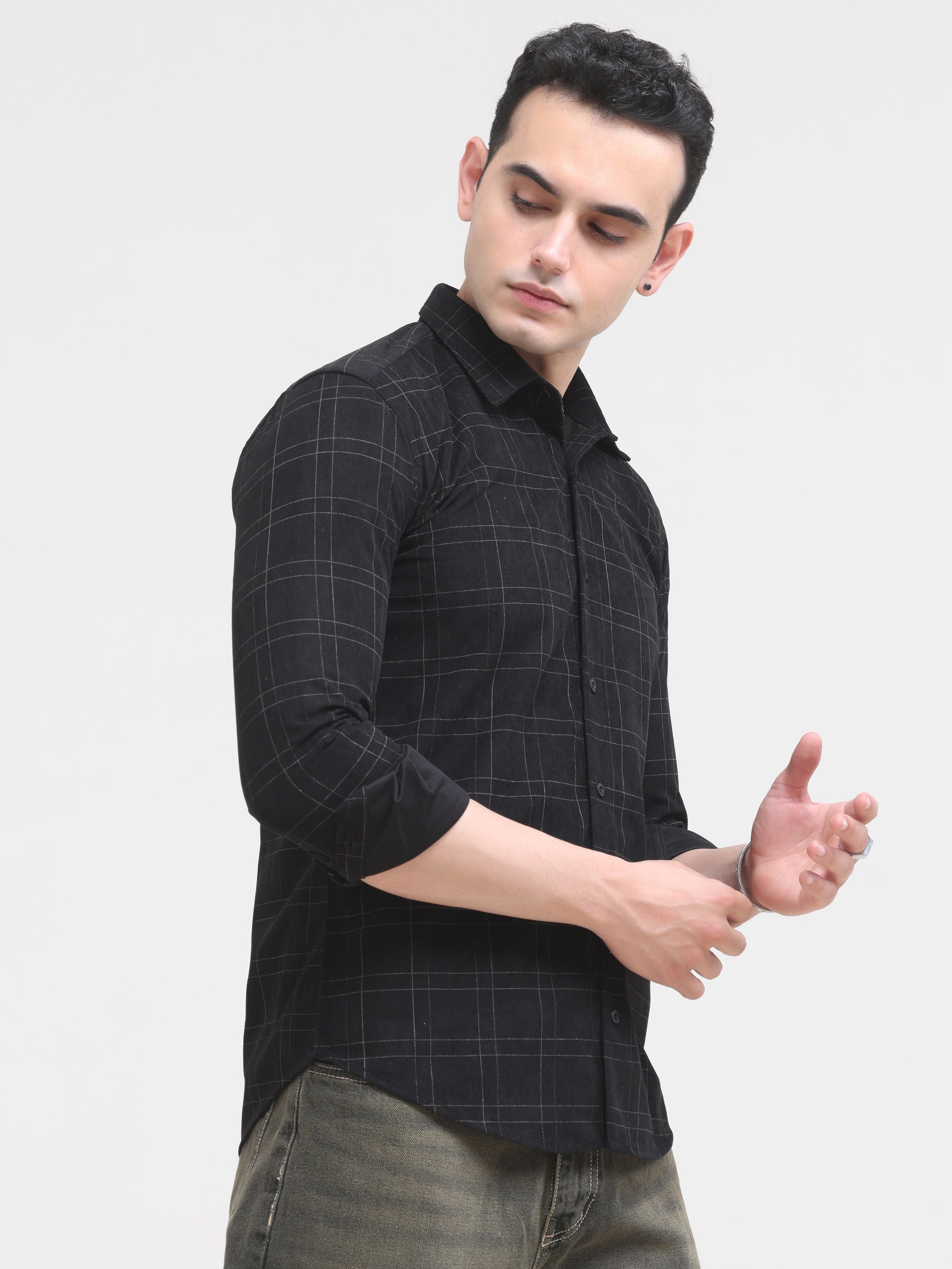 Black Slim Fit Shirt