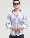 Fossil Grey Tapered Fit Shirt