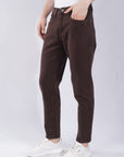 Comfort Fit Chocolate Brown Denim Pants