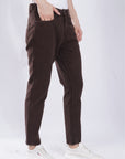 Comfort Fit Chocolate Brown Denim Pants