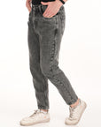 Comfort Fit Grey Denim Pants