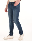 Slim Fit Blue Denim Pants