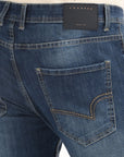 Slim Fit Blue Denim Pants