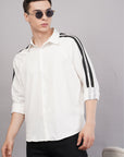Raglan Sleeve Relaxed Fit White Shirt