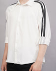 Raglan Sleeve Relaxed Fit White Shirt