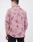 Pink Relaxed Fit Printed Shirt