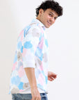 Tapered Fit Full Sleeve Pink Printed Shirt