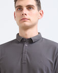 Khaki Solid Polo Tshirt