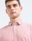 Pink Solid Polo Tshirt