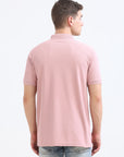 Pink Solid Polo Tshirt