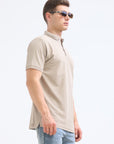 Camel Solid Polo Tshirt