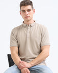 Camel Solid Polo Tshirt