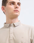 Camel Solid Polo Tshirt