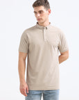 Camel Solid Polo Tshirt