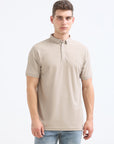 Camel Solid Polo Tshirt