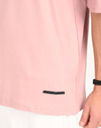 Drop Shoulder Half Sleeve Peach T Shirt
