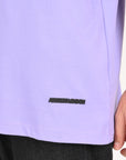 Drop Shoulder Half Sleeve Lavender T Shirt