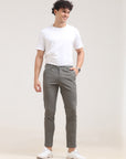 Sag Green Ankle Fit Cotton Pant