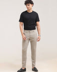 Khaki Ankle Fit Cotton Pant