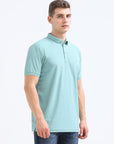 Green Solid Polo Tshirt