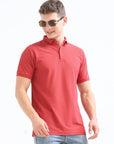 Rose Solid Polo Tshirt