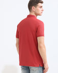 Rose Solid Polo Tshirt