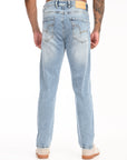 Comfort Fit Blue Denim Pants