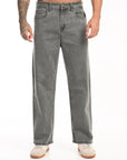 Straight Fit Gray Denim Pants