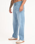 Straight Fit Blue Denim Pants