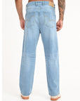 Straight Fit Blue Denim Pants