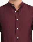 Tapered Fit Full Sleeve Syrup-Brown Shirt