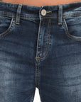 Comfort Fit Dark Blue Denim Pants