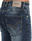 Comfort Fit Dark Blue Denim Pants