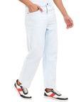 Straight Fit Ice Blue Denim Pants