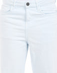 Straight Fit Ice Blue Denim Pants