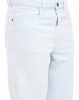 Straight Fit Ice Blue Denim Pants