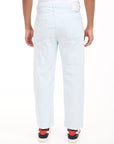 Straight Fit Ice Blue Denim Pants