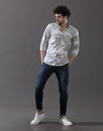 Serene Grey Slim Fit Shirt