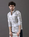 Serene Grey Slim Fit Shirt