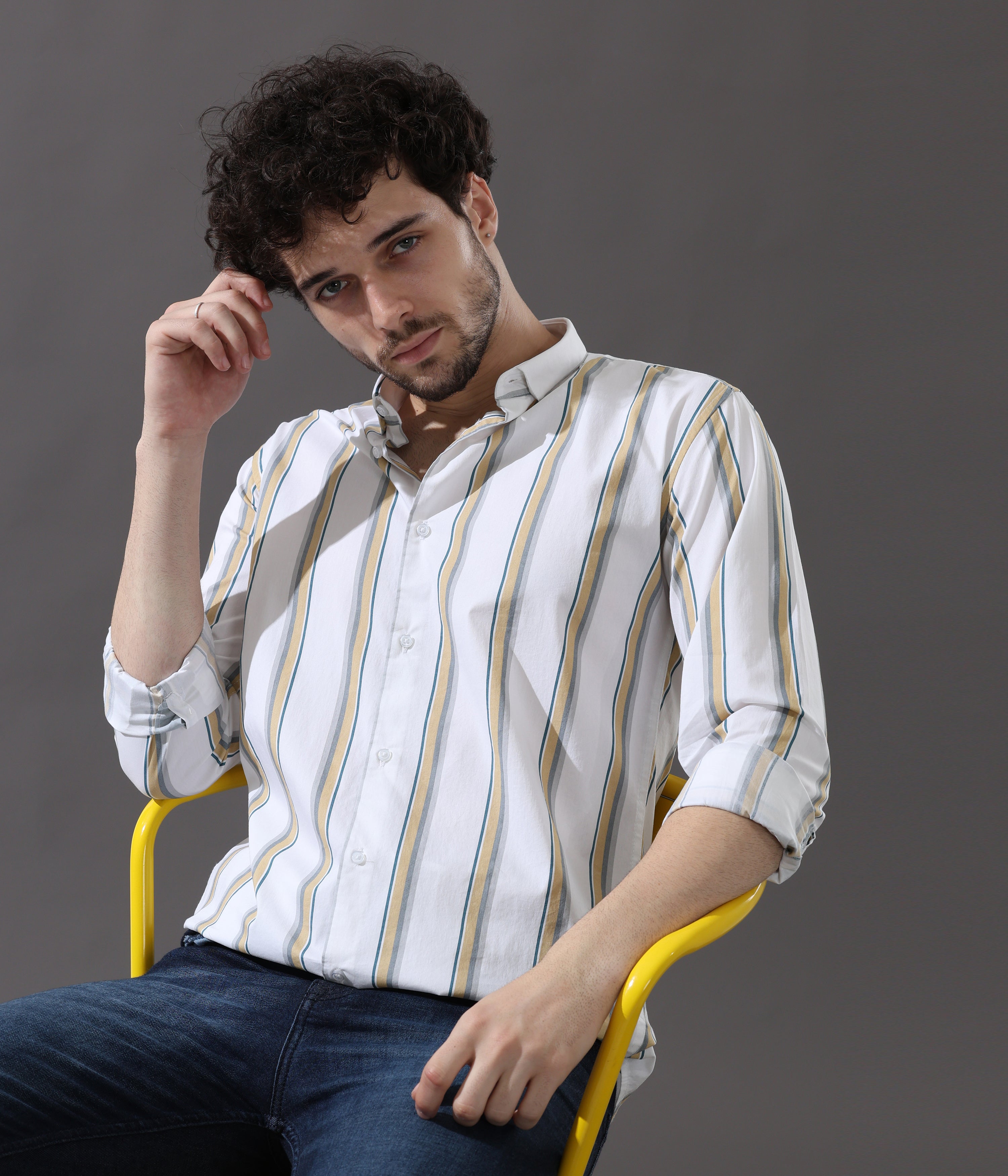 Mustard Stripe Shirt
