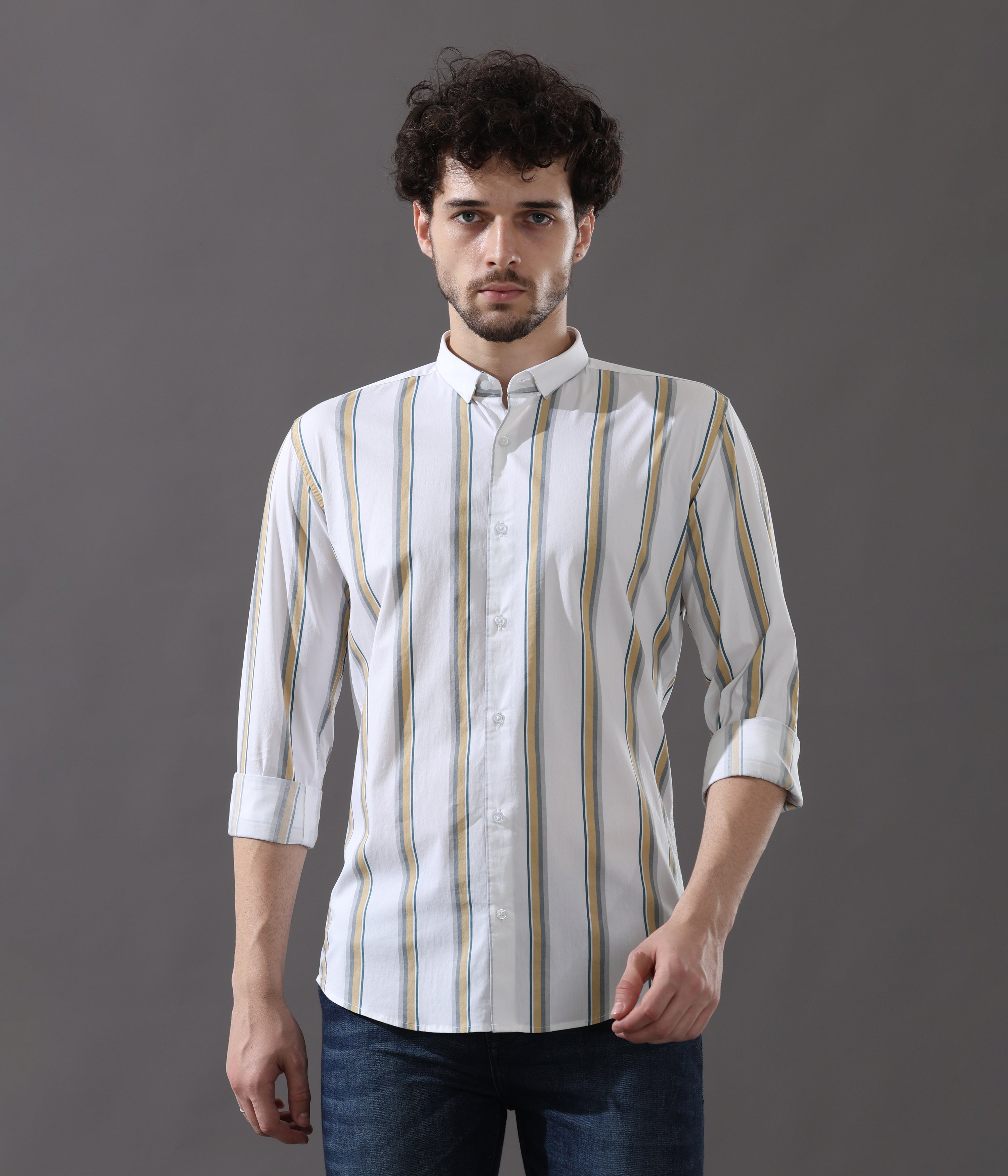 Mustard Stripe Shirt