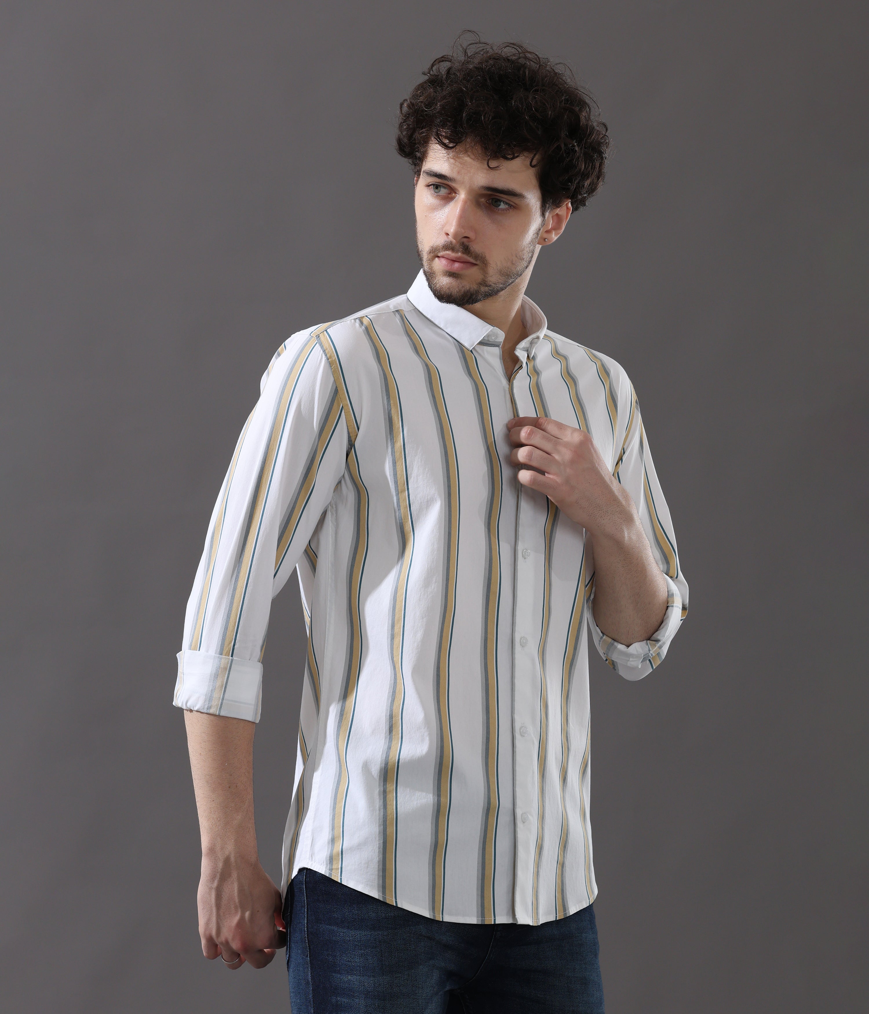 Mustard Stripe Shirt