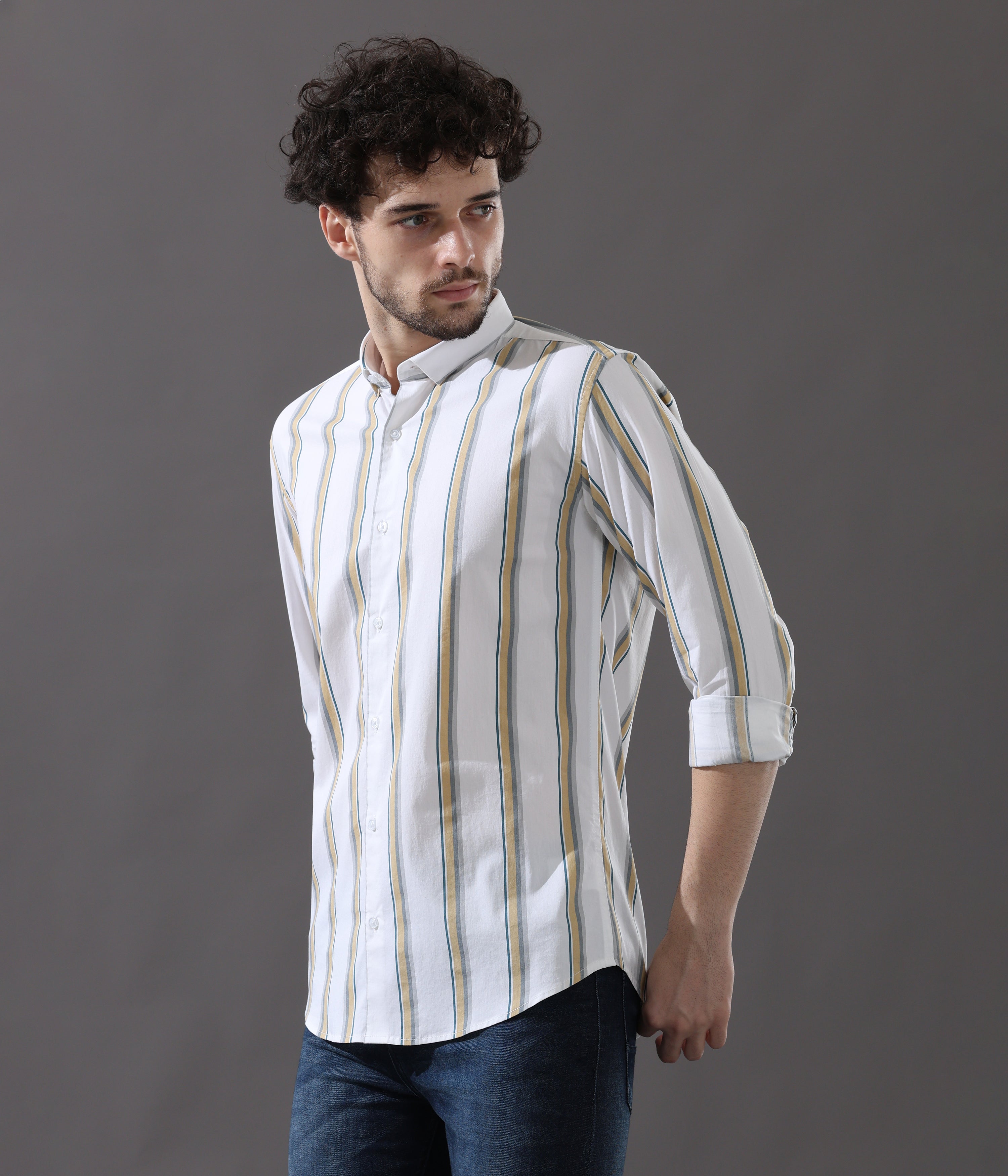 Mustard Stripe Shirt