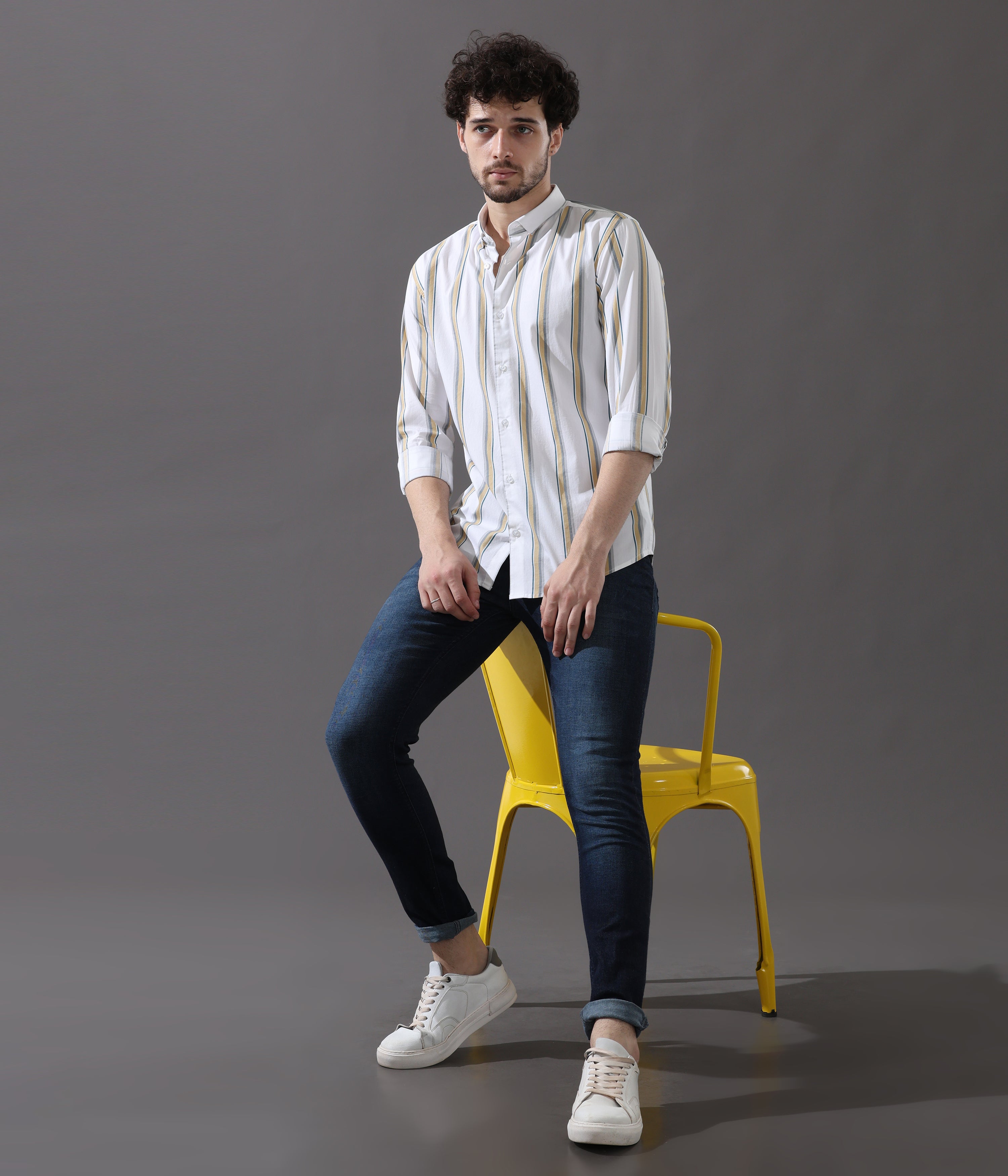 Mustard Stripe Shirt